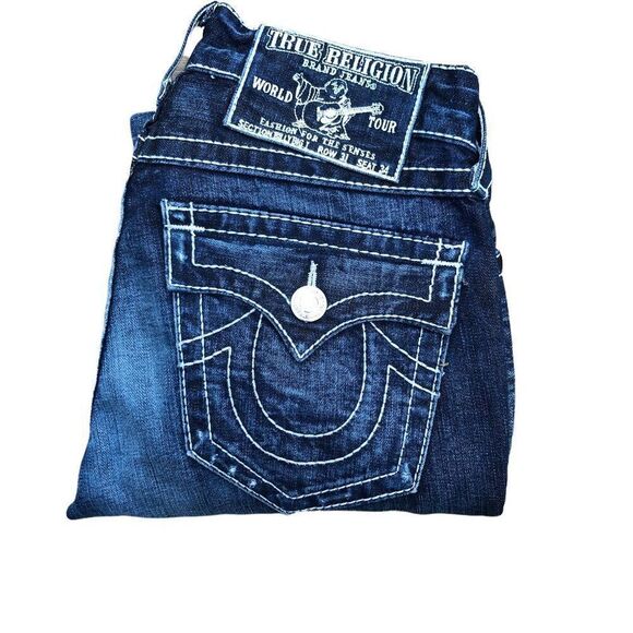 TRUE Religion Jeans Size 31 BILLY BIG T Blue​ - Picture 2 of 10